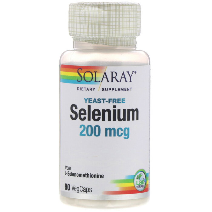 Solaray Selenium Yeast-Free 200 mcg 90VegCaps