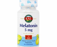 KAL Melatonin 5mg- Lemon -30 Lozenges