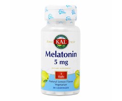 KAL Melatonin 5mg- Lemon -30 Lozenges