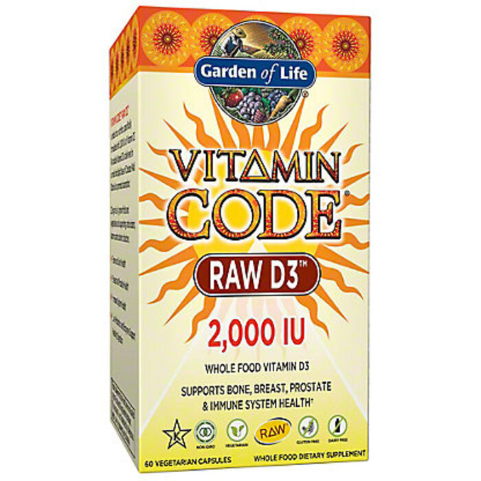 Garden of Life Vitamin Code Raw D 2,000 IU