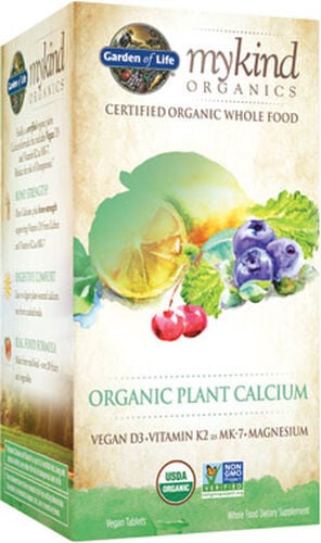 Garden of Life Mykind Organic Plant Calcium 180 Vegan Tablets