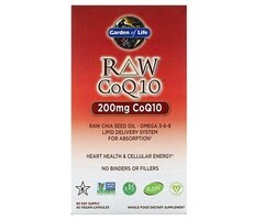 Garden of Life Vitamin Code Raw Coq10 60 Vegan Capsules