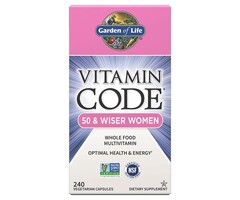 Garden of Life Vitamin Code 50 & Wiser Women 240VegCaps