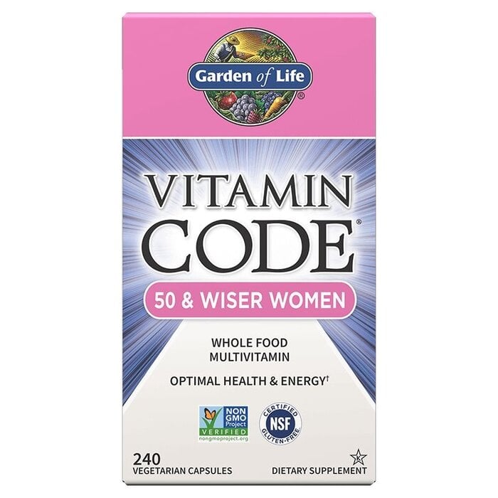 Garden of Life Vitamin Code 50 & Wiser Women 240VegCaps