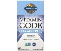 Garden of Life Vitamin Code 50 & Wiser Men 120VegCaps
