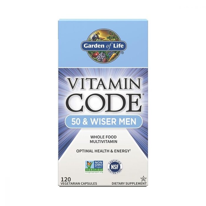 Garden of Life Vitamin Code 50 & Wiser Men 120VegCaps