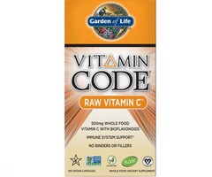 Garden of Life Vitamin Code Raw Vitamin C 120 Vegan Capsules