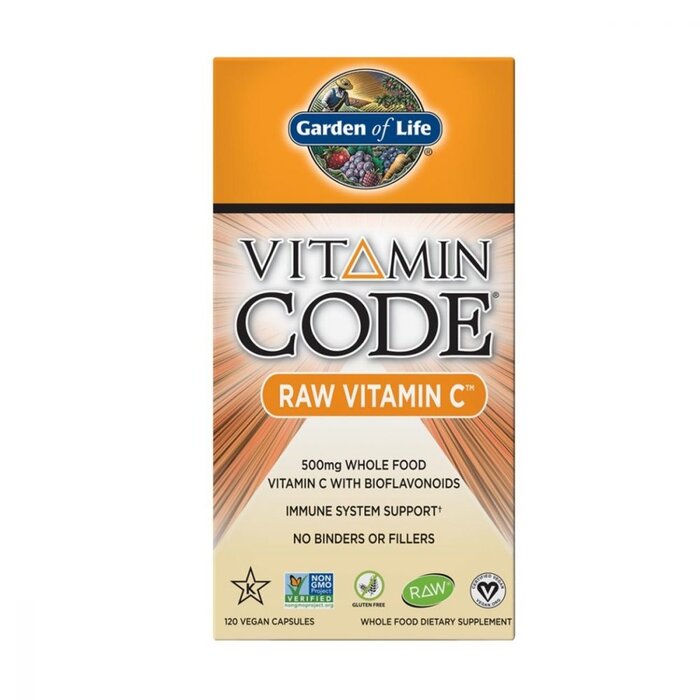 Garden of Life Vitamin Code Raw Vitamin C 120 Vegan Capsules
