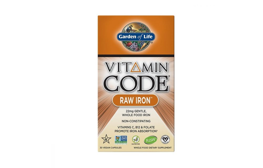 Vitamin Code Raw Iron 30 Vegan Capsules