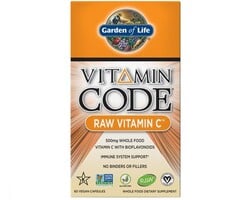 Garden of Life Vitamin Code Raw Vitamin C 60 Vegan Capsules