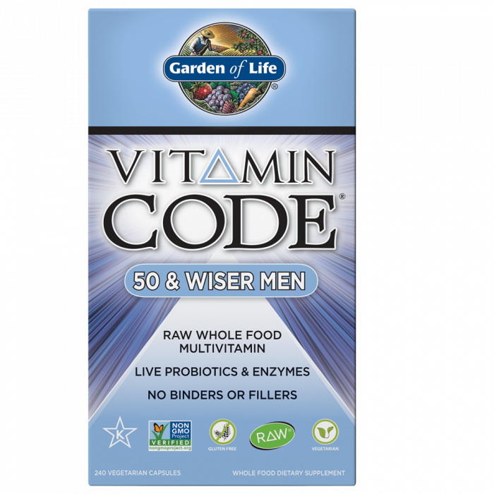 Garden of Life Vitamin Code 50 & Wiser Men 240VegCaps