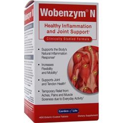 Garden of Life Wobenzym N 400 Tablets