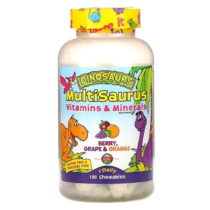 KAL MultiSaurus Vitamins & Minerals 180 Chewables