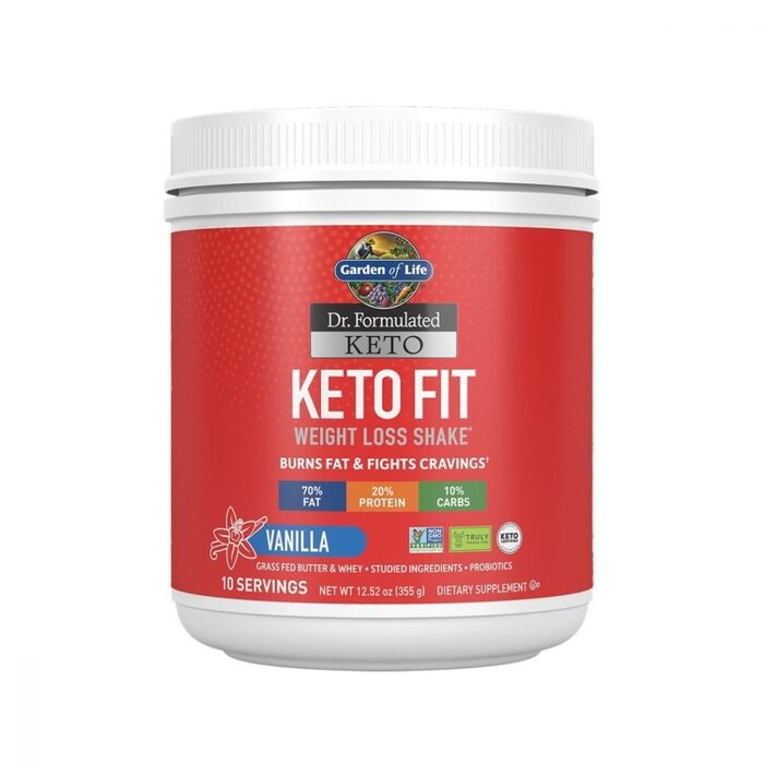 Garden of Life Dr. Formulated -  Keto Fit - Vanilla 10 Servings