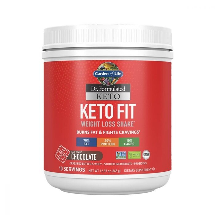 Garden of Life Dr. Formulated - Keto Fit - Chocolate 10 Servings