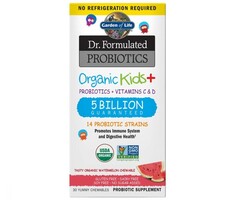 Garden of Life Dr. Formulated Organic Kids+ Shelf Stable Probiotic - Watermelon 30 chewables