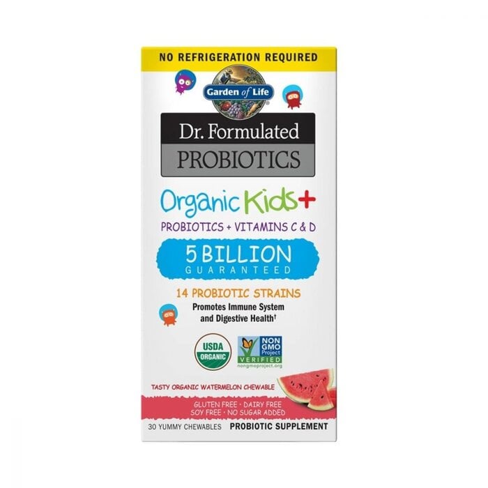 Garden of Life Dr Formulated Probiotics Organic Kids+ Watermelon 30 Chewables