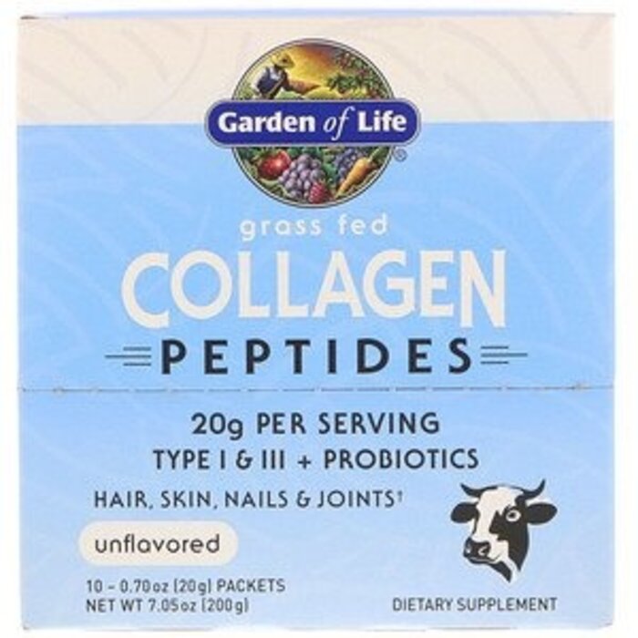 Garden of Life Grass Fed Collagen Peptides Unflavored 0.70 oz (20 g)