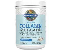Garden of Life Grass Fed Collagen Creamer - Creamy Vanilla 330g