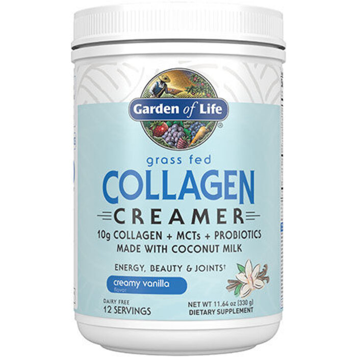 Garden of Life Grass Fed Collagen Creamer - Creamy Vanilla 330g