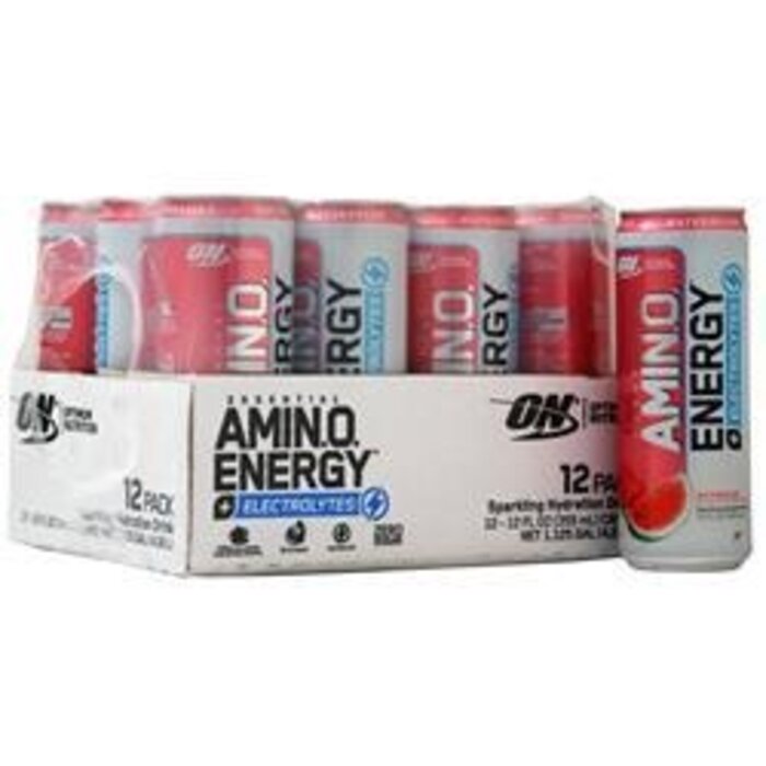 Optimum Nutrition Optimum Nutrition Essential AMIN.O. Energy + Electrolytes RTD Watermelon 12 cans