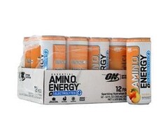 Optimum Nutrition Optimum Nutrition Essential AMIN.O. Energy + Electrolytes RTD Peach Bellini 12 cans