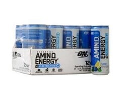 Optimum Nutrition Essential AMIN.O. Energy + Electrolytes RTD Blueberry Lemonade 12 cans