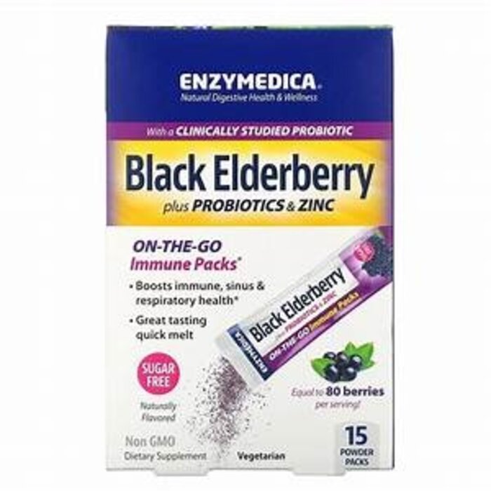Enzymedica Black Elderberry plus Probiotics & Zinc