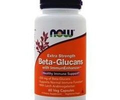 NOW FOODS Beta-Glucans Extra Strength ImmunEnhancer 60