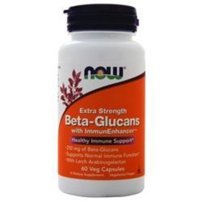 NOW FOODS Beta-Glucans Extra Strength ImmunEnhancer 60