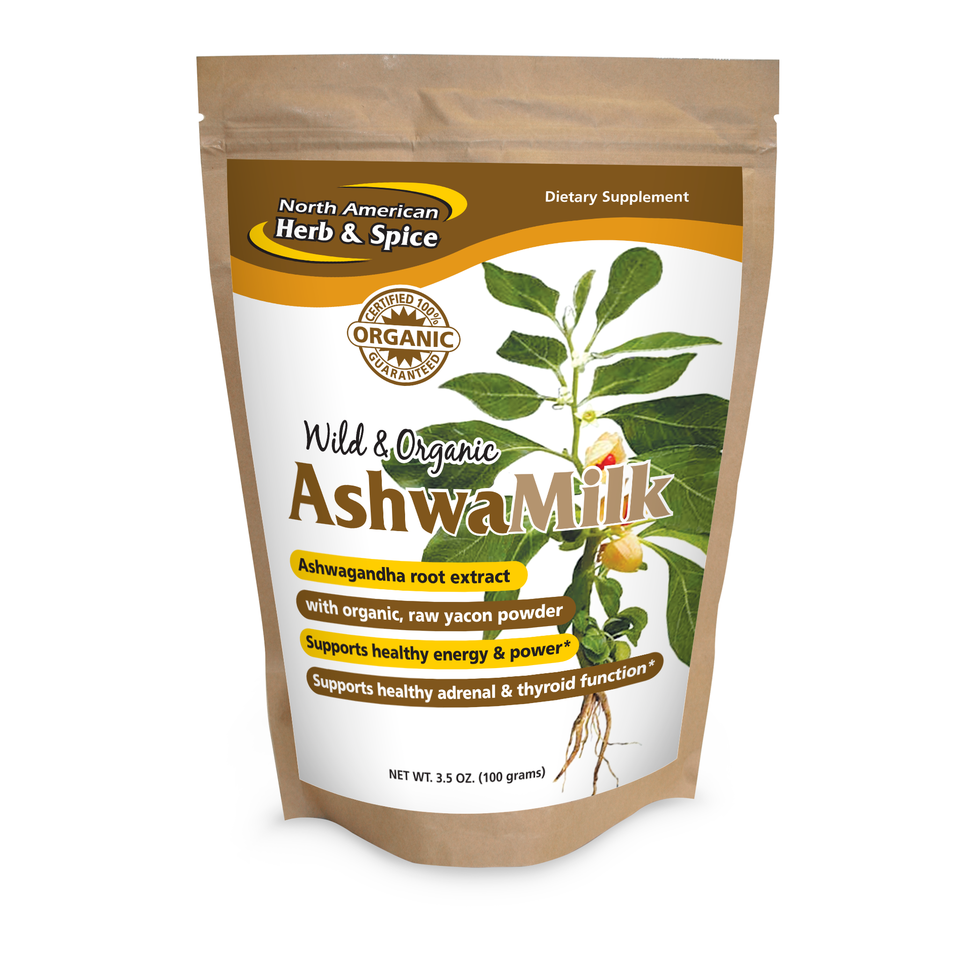 North American Herb & Spice North American Herb & Spice AshwaMilk - 3.5 oz