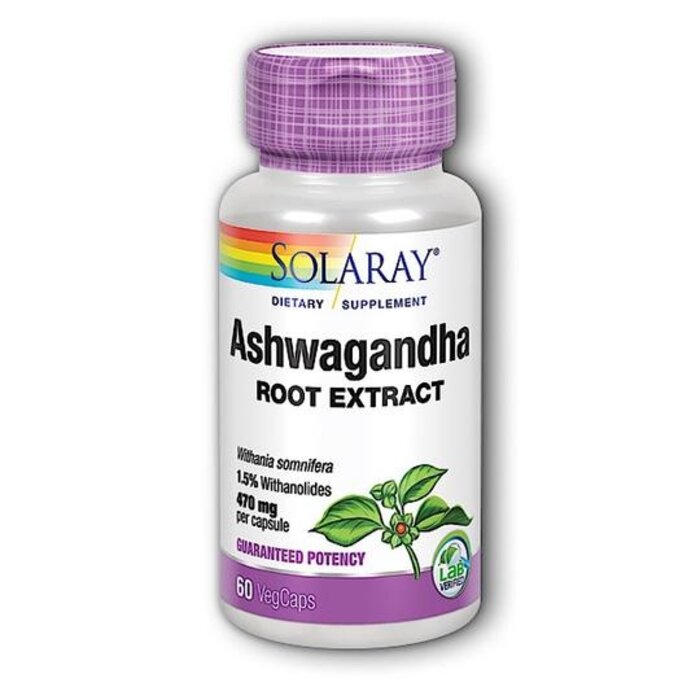 Solaray Ashwaganda 470mg 60VegCaps
