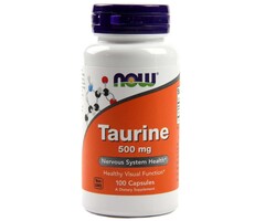 NOW FOODS Taurine 500 mg 100 Capsules