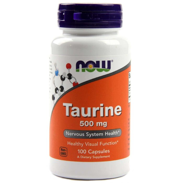 NOW FOODS Taurine 500 mg 100 Capsules