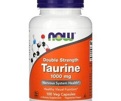 NOW FOODS Taurine 1000 mg - 100 Capsules
