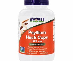 NOW FOODS Psyllium Husk Caps - 200 VegCapsules