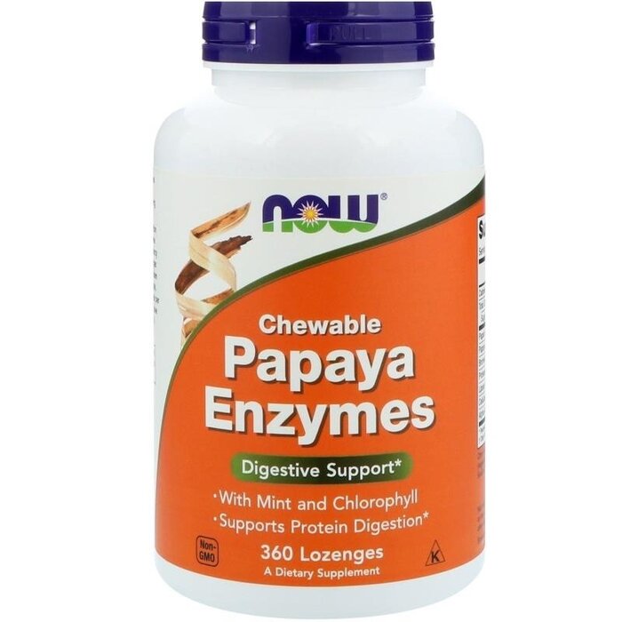 NOW FOODS Papaya Enzymes - 360 Lozenges