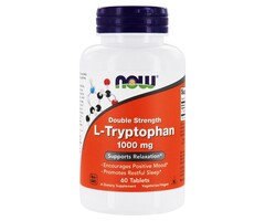 NOW FOODS L-Tryptophan 1000mg 60 Tablets