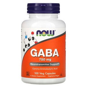 NOW FOODS NOW Foods GABA 750 mg - 100 Veg Capsules