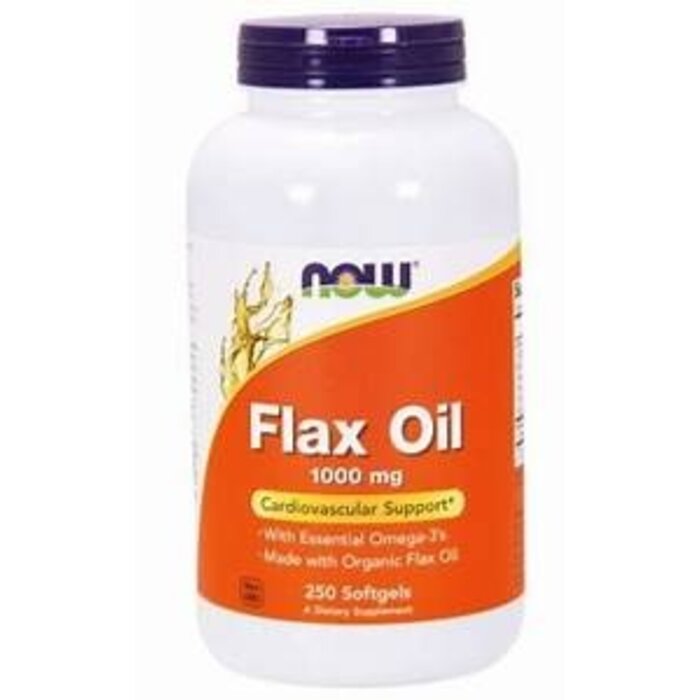 NOW FOODS Flax Oil 1000mg 250Softgels