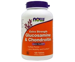 NOW FOODS Glucosamine & Chondroitin Extra Strength 120 Tablets