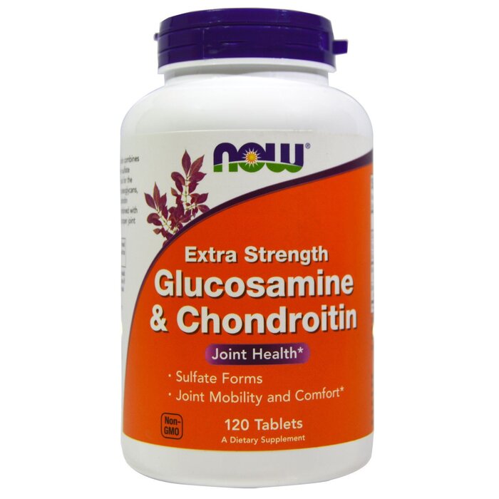 NOW FOODS Glucosamine & Chondroitin Extra Strength 120 Tablets