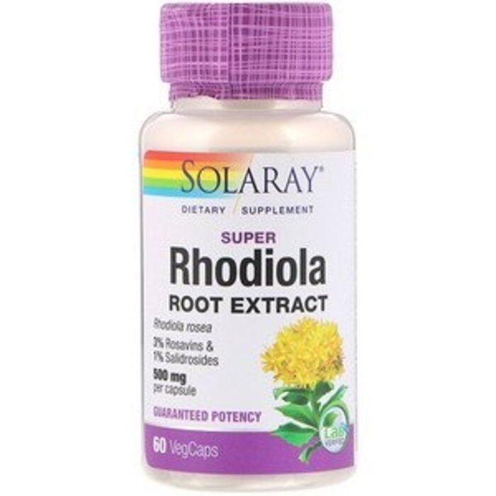 Solaray Super Rhodiola Root Extract -- 500 mg - 60 VegCaps