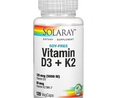Solaray D3 + K2 120 VegCaps