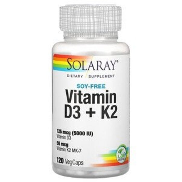 Solaray D3 + K2 120 VegCaps