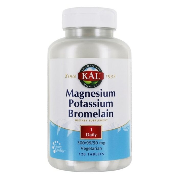 KAL Magnesium Potassium Bromelain - 120 Tablets