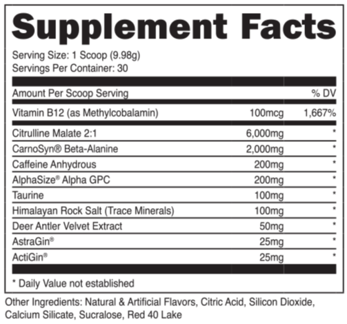 Das Labs Bucked Up Pre-Workout - Sour Gummy