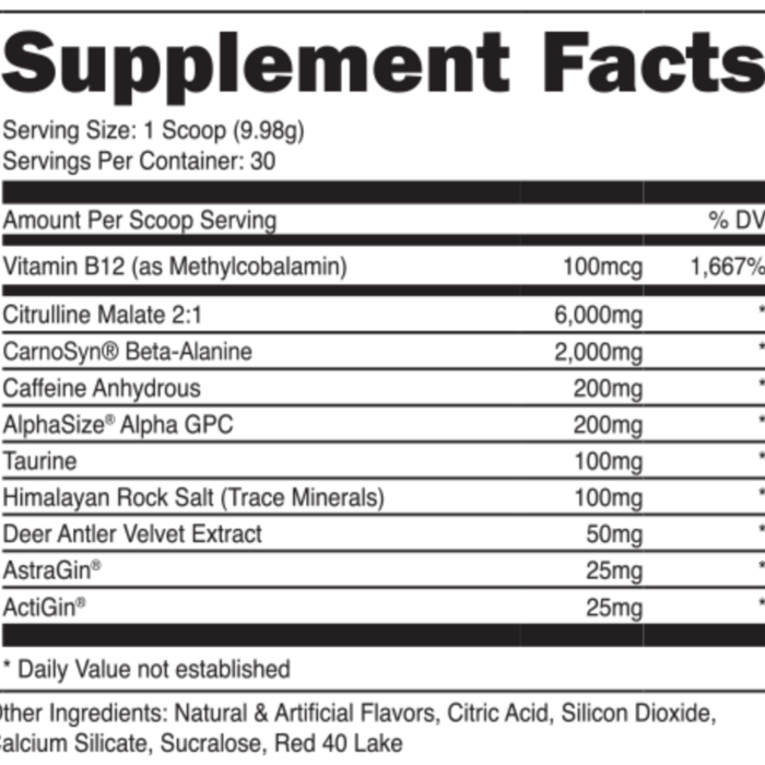 Das Labs Bucked Up Pre-Workout - Blood Raz