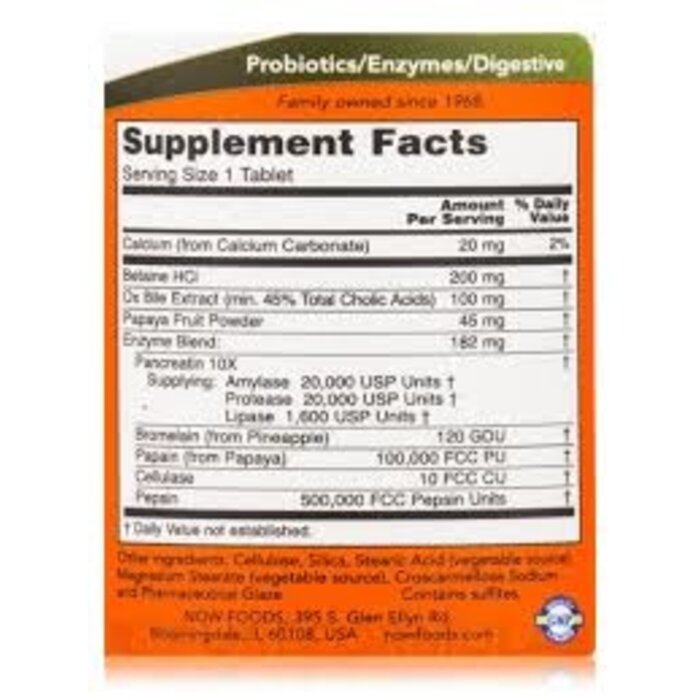 NOW FOODS Super Enzymes - 180ct