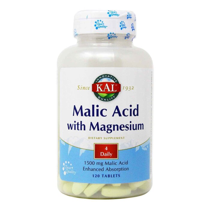 KAL Malic Acid w/ Magnesium - 120 Tablets